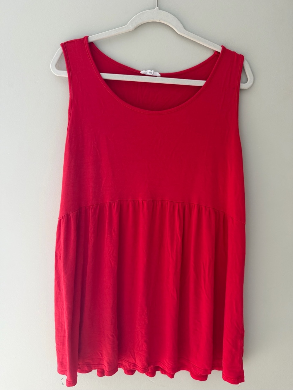 Chic Soul Red Sleeveless Scoop Neck Tank